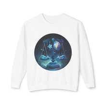 Load image into Gallery viewer, Libra Unisex Lightweight Crewneck Sweatshirt
