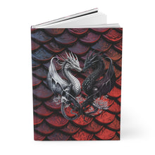 Load image into Gallery viewer, Shades of Crimson Dragon Scales Hardcover Journal
