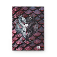 Load image into Gallery viewer, Shades of Crimson Dragon Scales Hardcover Journal
