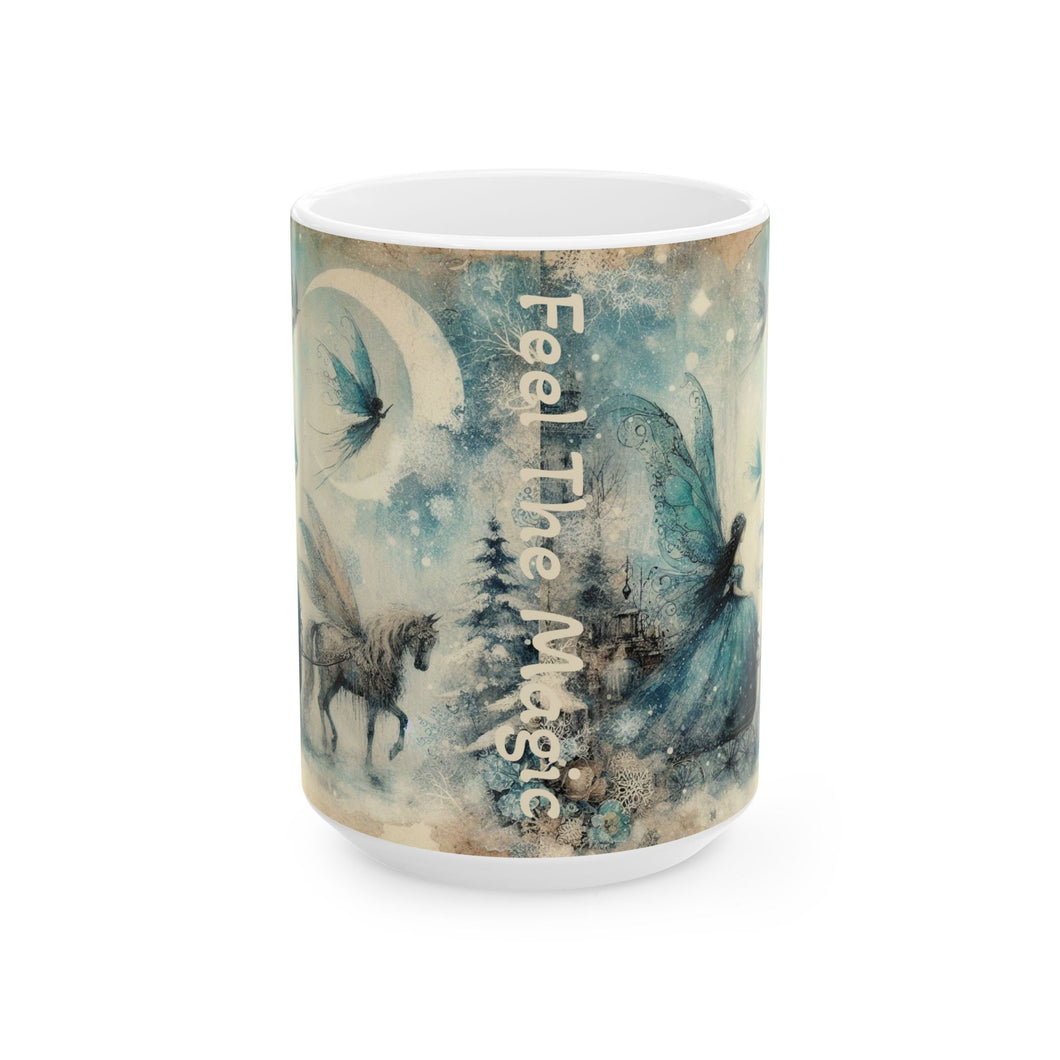 Moonlit Fairy Ride Ceramic Mug