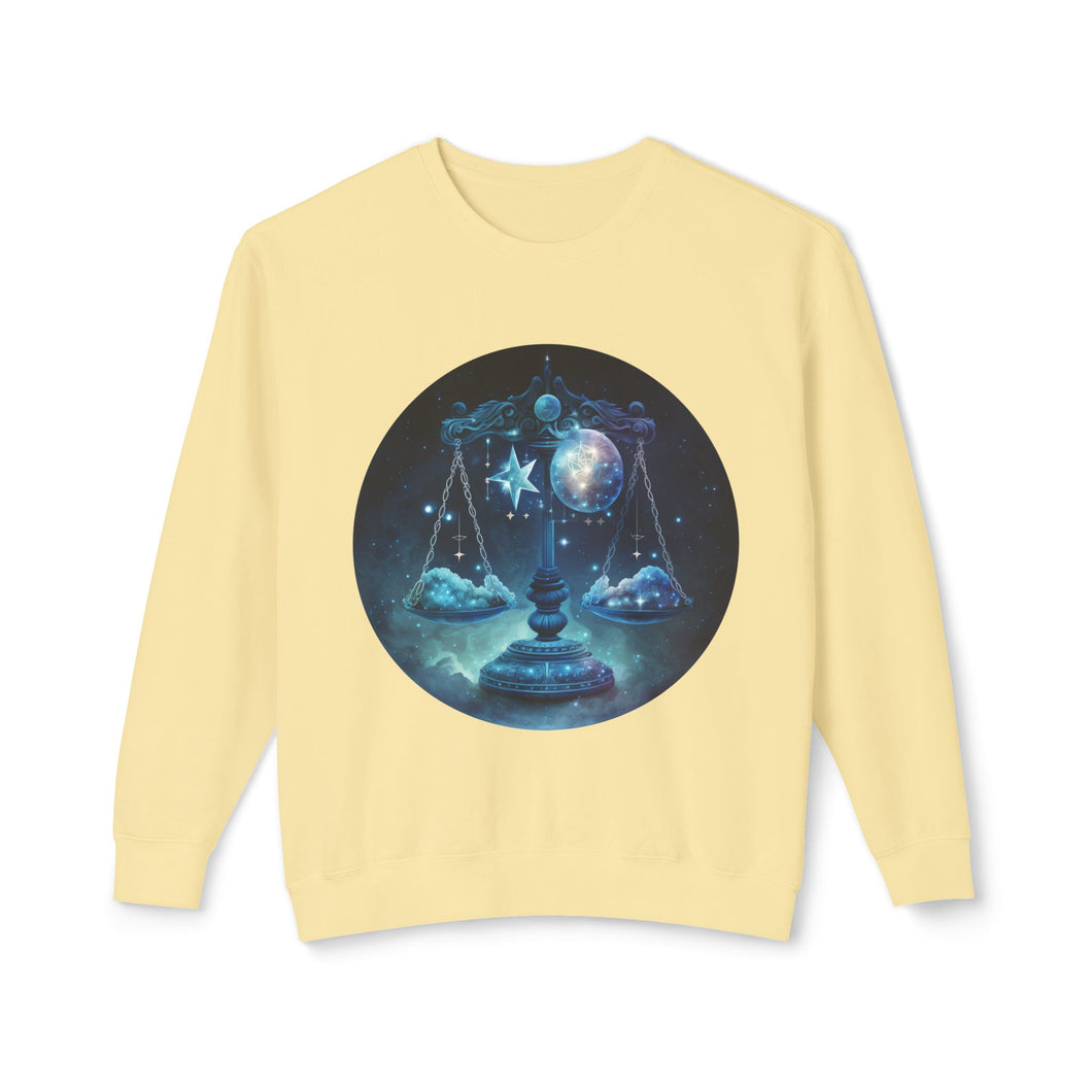 Libra Unisex Lightweight Crewneck Sweatshirt