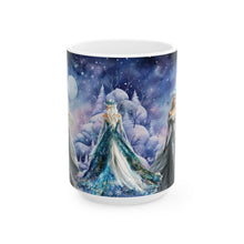 Load image into Gallery viewer, Enchanted Winter Queens Ceramic Mug, (11oz, 15oz)
