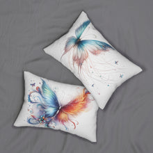 Load image into Gallery viewer, Elegant Butterfly Lumbar Pillow – Vibrant Decorative Cushion for Home Decor
