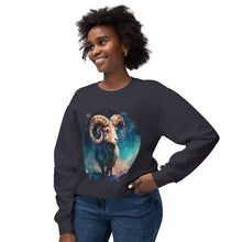 Load image into Gallery viewer, Aries Zodiac Unisex Lightweight Crewneck Sweatshirt
