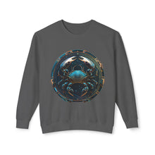 Load image into Gallery viewer, Cancer Zodiac Unisex Lightweight Crewneck Sweatshirt
