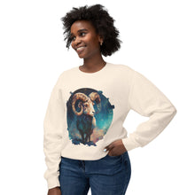 Load image into Gallery viewer, Aries Zodiac Unisex Lightweight Crewneck Sweatshirt
