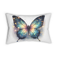 Load image into Gallery viewer, Butterfly Wishes Lumbar Pillow – Vibrant Decorative Cushion for Home Decor
